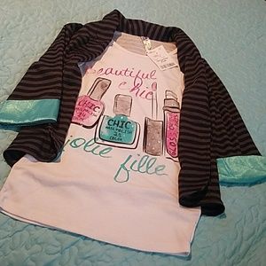 Girls makeup shirt size S